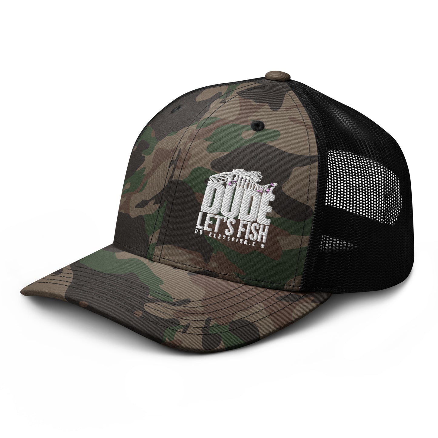 Camouflage trucker hat